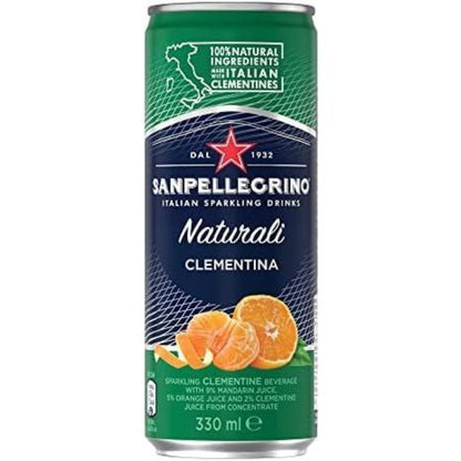 San Pellegrino Clementina Sparkling Juice Cans - (24x330ml)