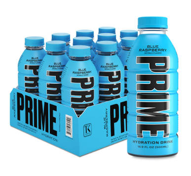 Prime Hydration Drink Blue Raspberry - (12x500ml)