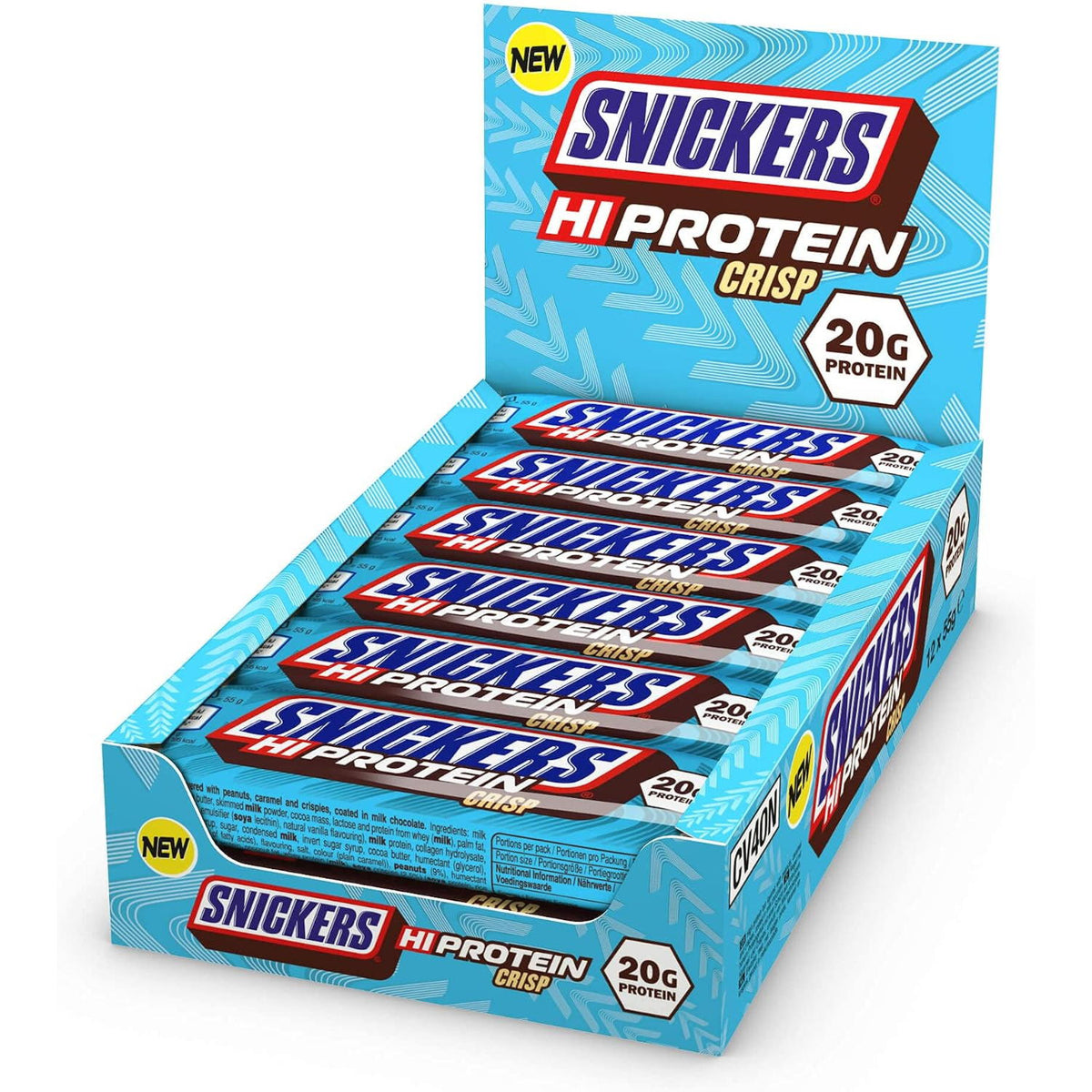 Snickers High Protein Bar Chocolate Crisp - (12x57g)