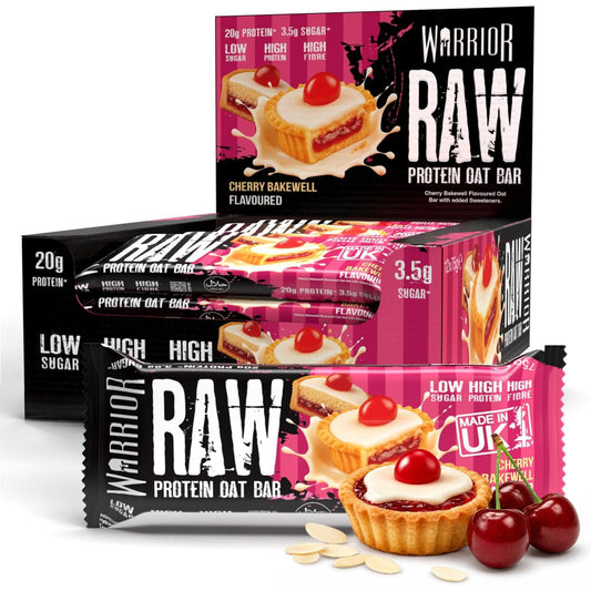Warrior Raw Protein Flapjack Cherry Bakewell - (12x75g)