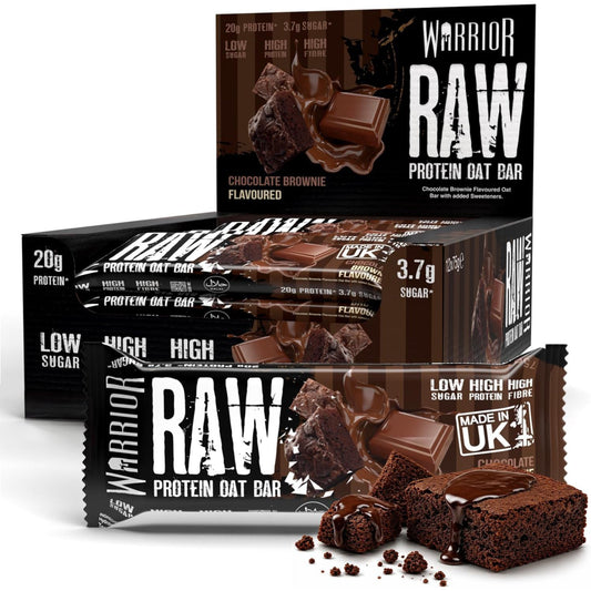Warrior Raw Protein Flapjack Chocolate Brownie - (12x75g)