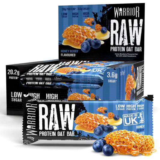 Warrior Raw Protein Flapjack Honey Berry - (12x75g)