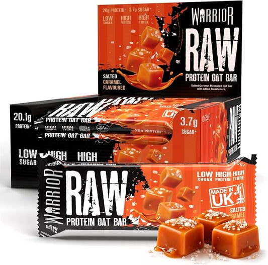Warrior Raw Protein Flapjack Salted Caramel - (12x75g)

