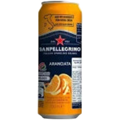 San Pellegrino Aranciata Orange Sparkling Juice Cans - (24x330ml)