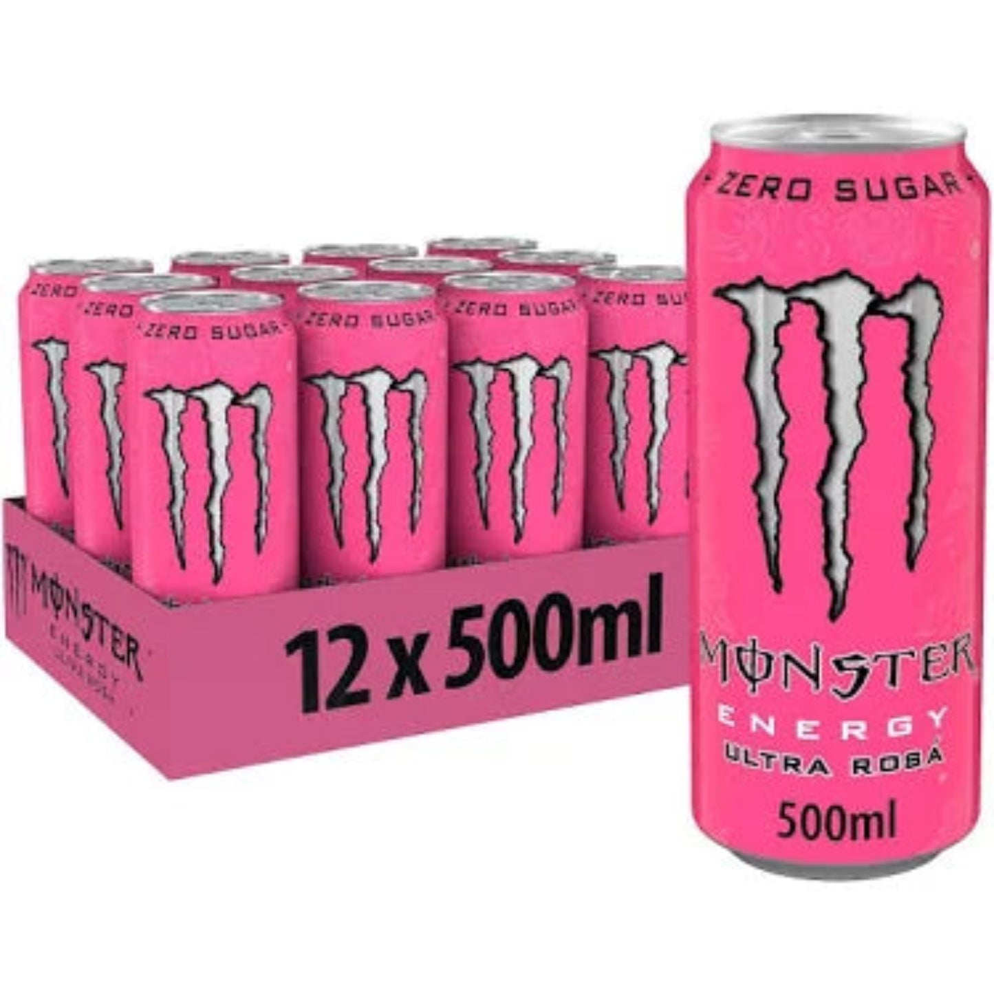 Monster Ultra Rosa Energy Drink Cans - (12x500ml)
