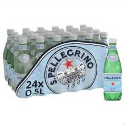 San Pellegrino Sparkling Natural Mineral Water Plastic Bottles - (24x500ml)