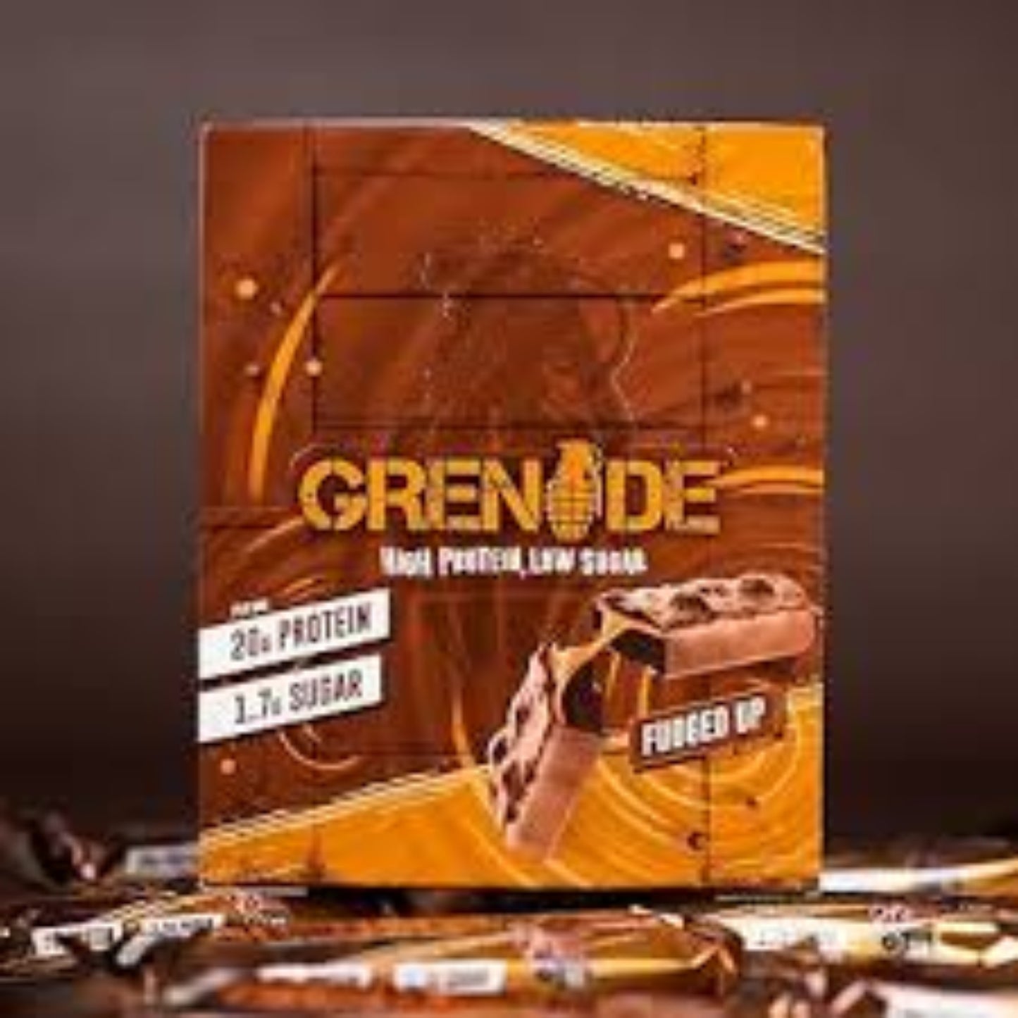 Grenade High Protein, Low Sugar Bar - Fudged Up (12x60g)