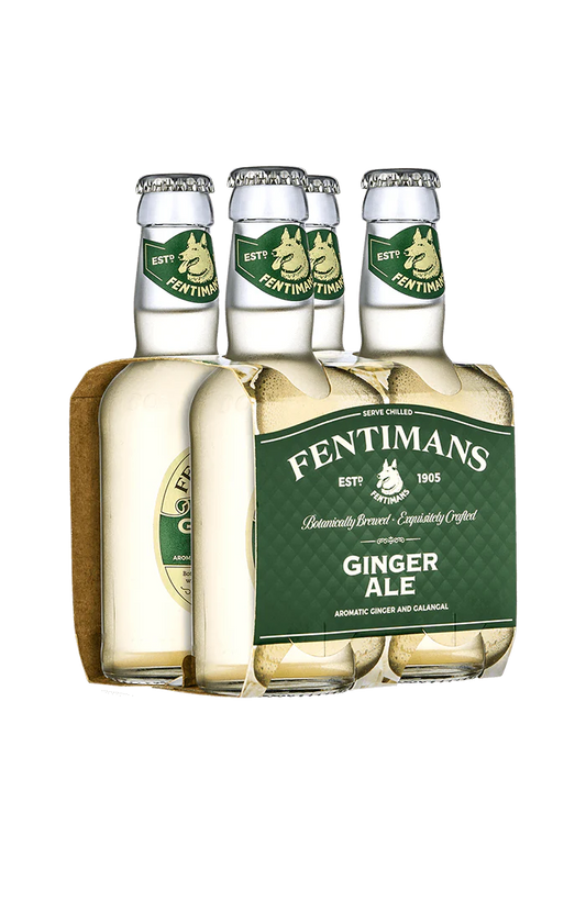 Fentimans Ginger Ale Glass Bottles - (4x200ml)