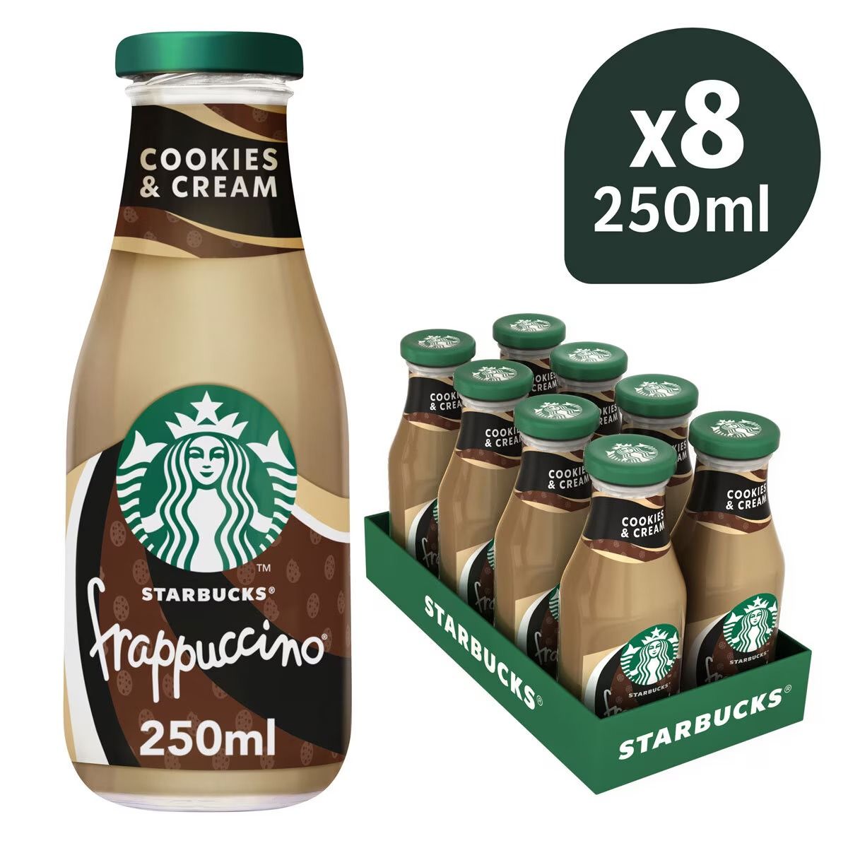 Starbucks Frappuccino Cookies & Cream Coffee - (8x250ml)