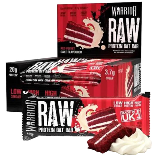 Warrior Raw Protein Flapjack Red Velvet Cake - (12x75g)