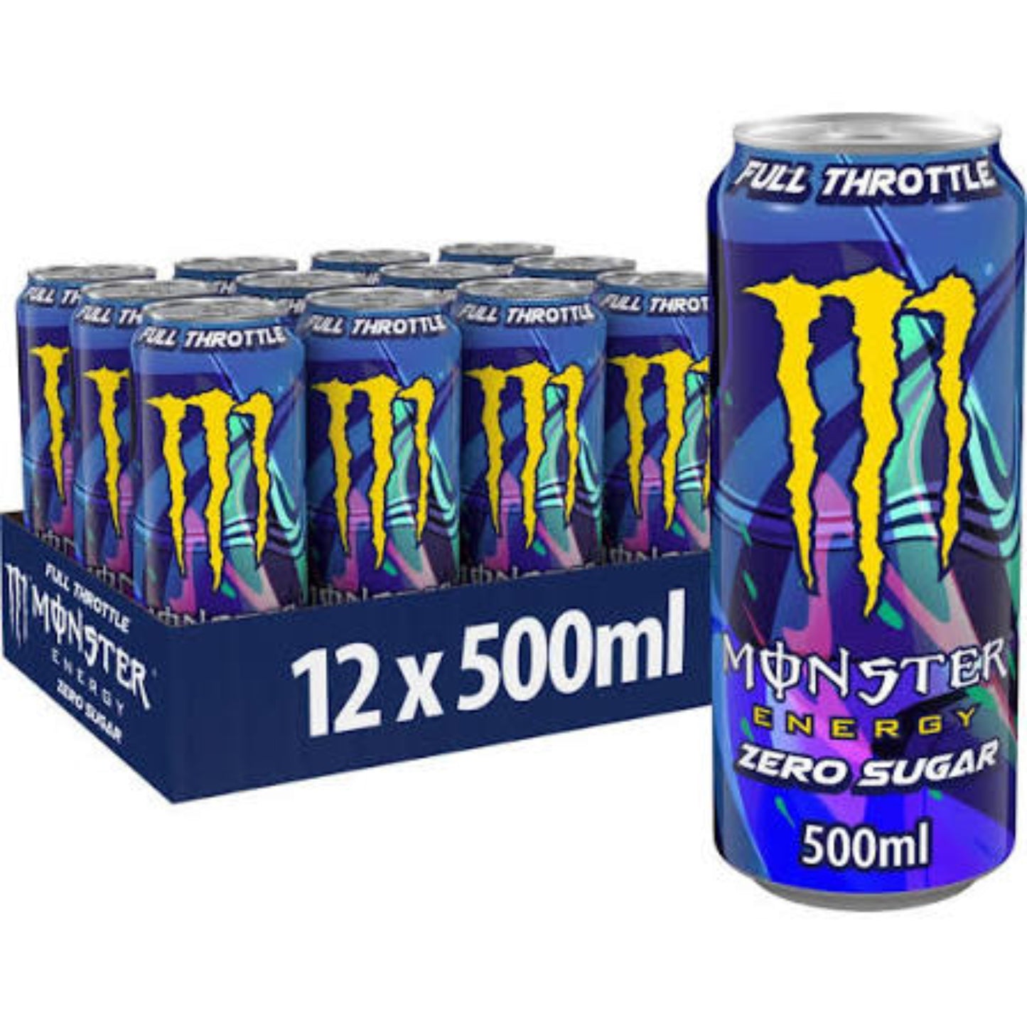 Monster Full Throttle Energy Drink Cans - (12x500ml)