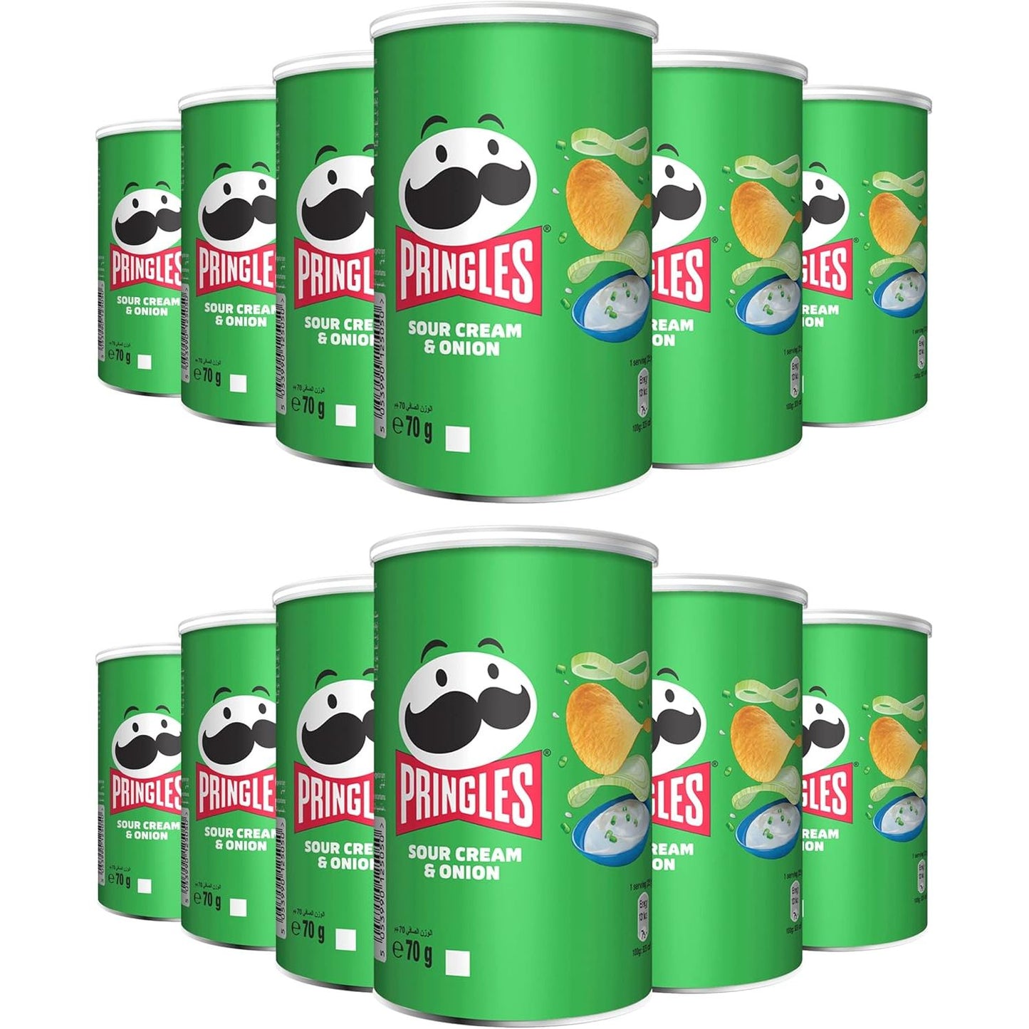 Pringles Sour Cream & Onion - (12x70g)