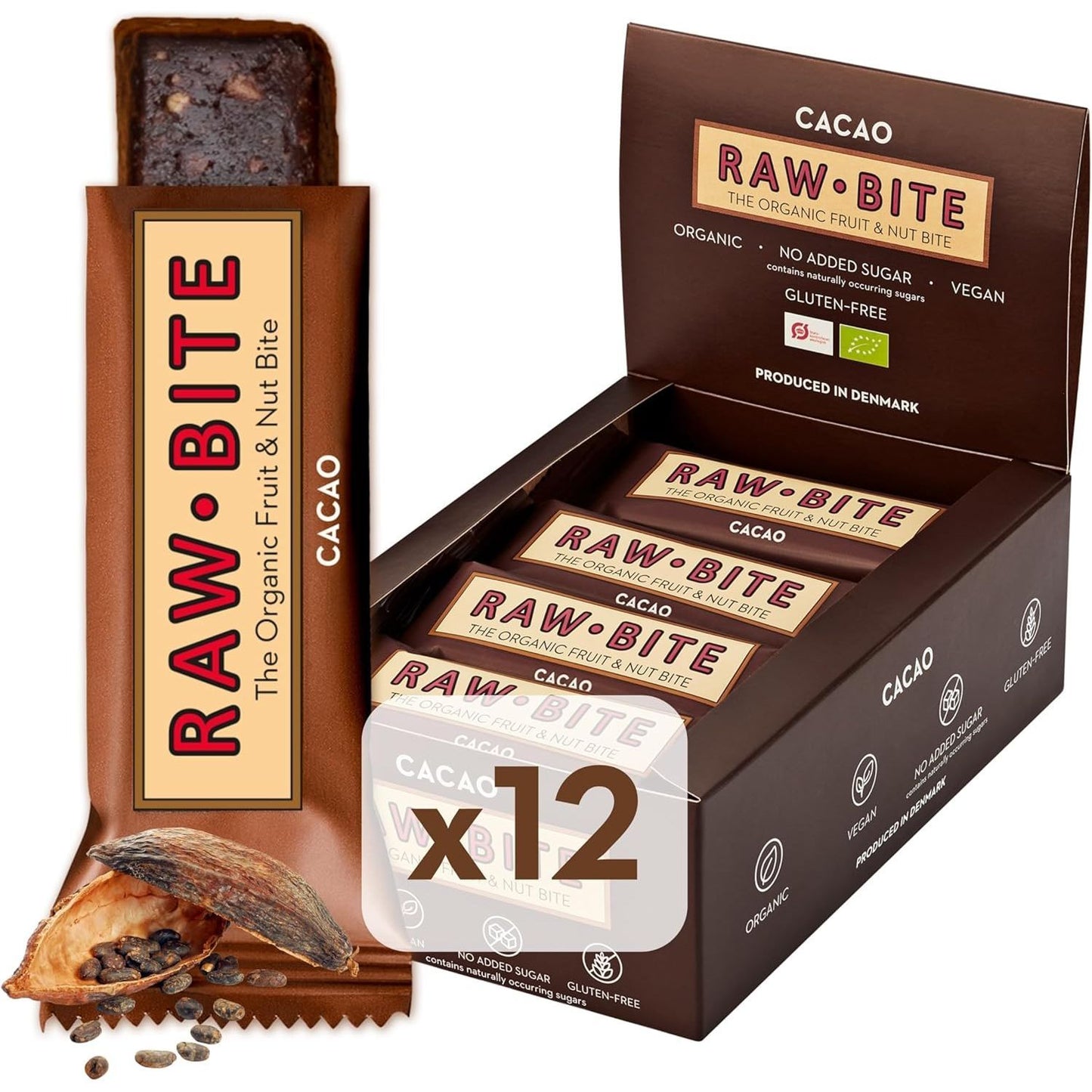 Raw Bite Orange Cacao - (12x50g)