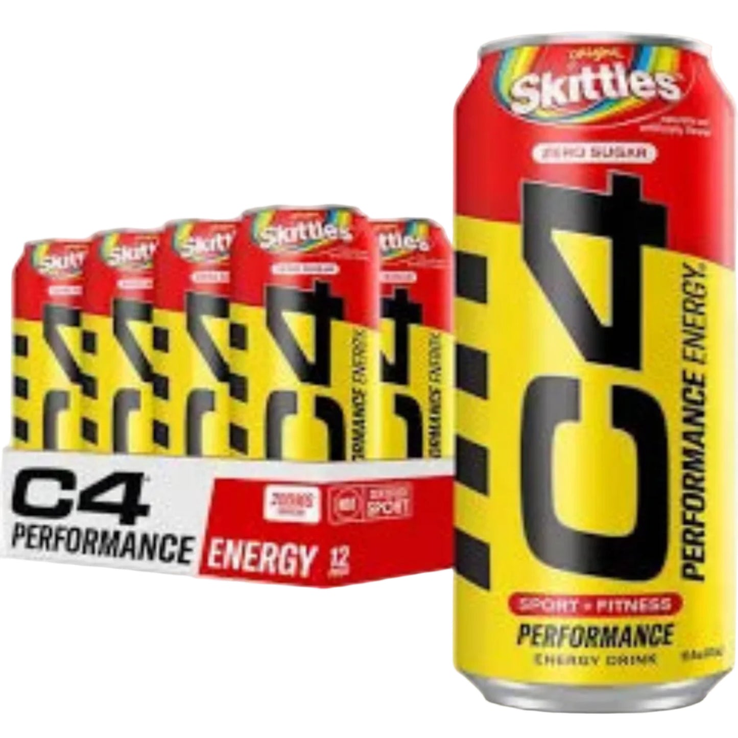 C4 Original Skittles Energy Drink - (12x473ml)