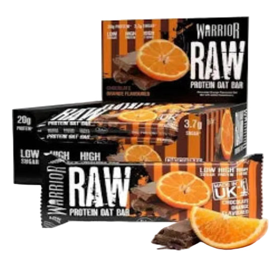 Warrior Raw Protein Flapjack Chocolate Orange - (12x75g)