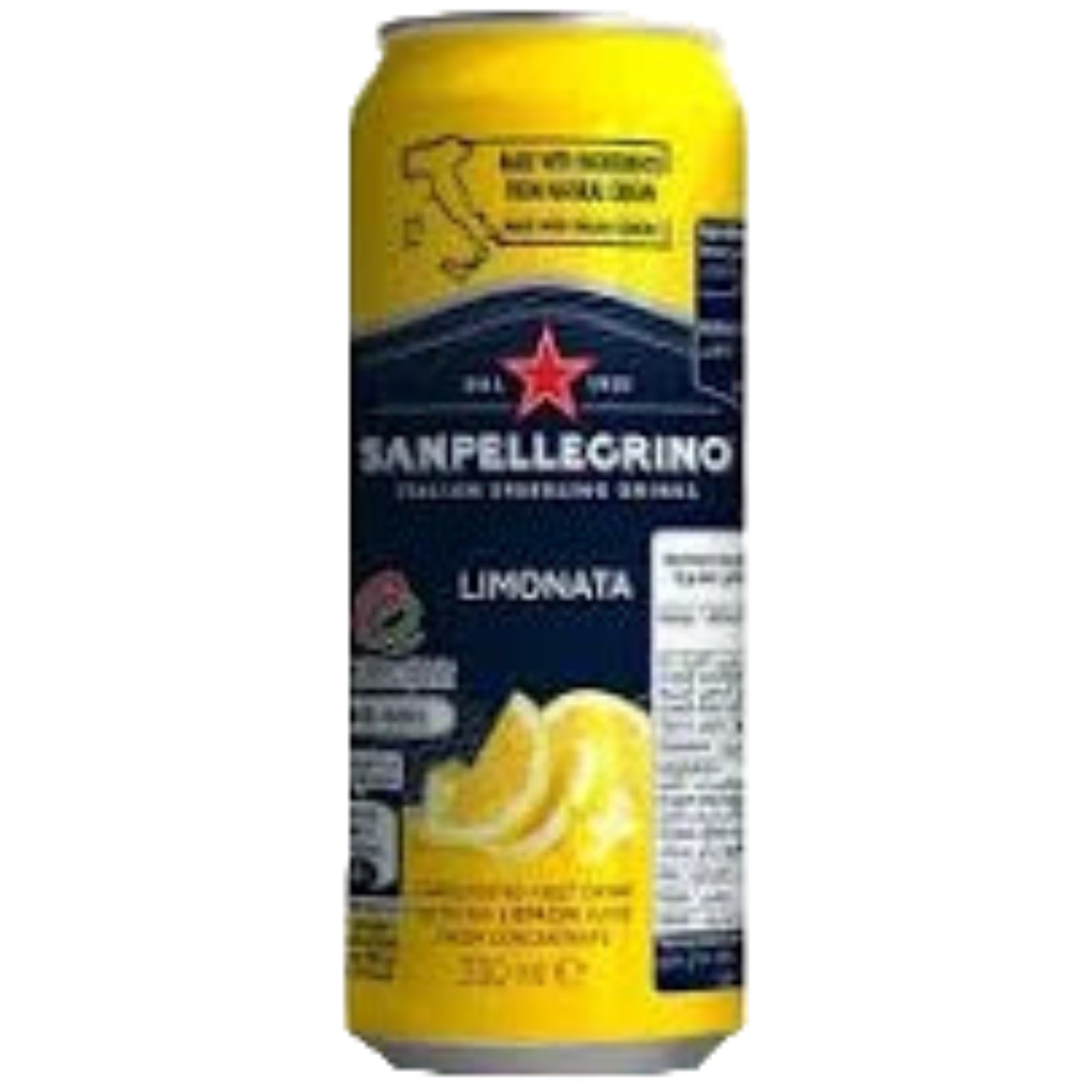 San Pellegrino Limonata Lemon Sparkling Juice Cans - (24x330ml)